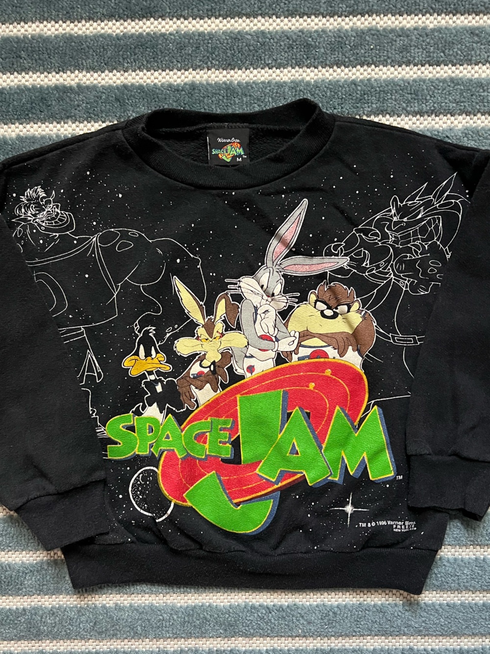 Vintage 1996 Warner Bros. Space Jam kids crewneck